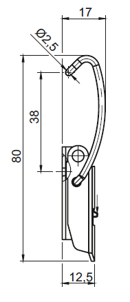 Spannverschluss mit Drahtbügel und Sicherung für industrielle Anwendungen